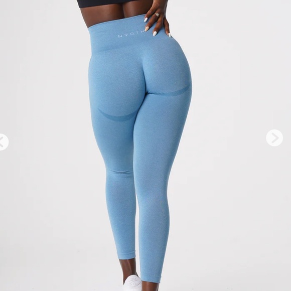 NVGTN Sky Blue Contour Seamless Leggings - Picture 4 of 4